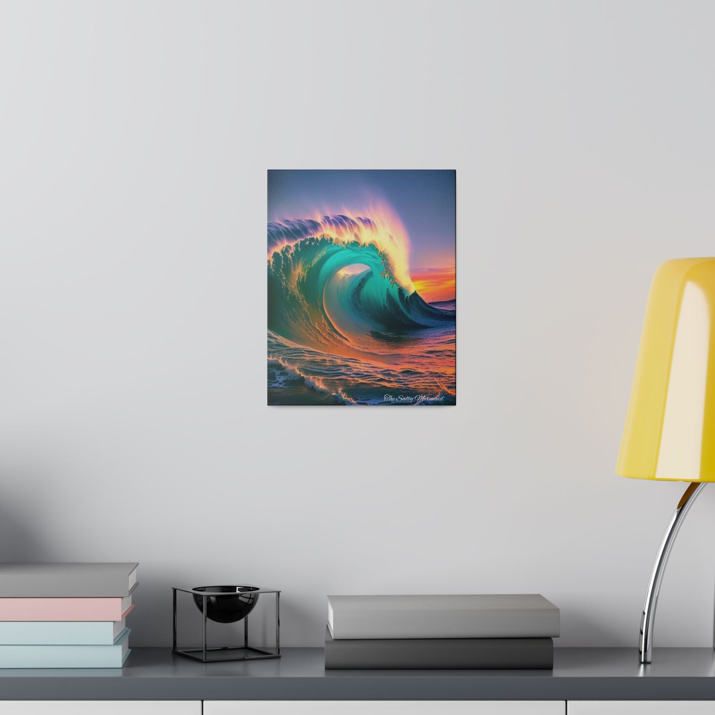The Salty Mermaid Fractal Wave at Sunset