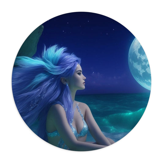 Celestial Reverie: The Moonlit Siren