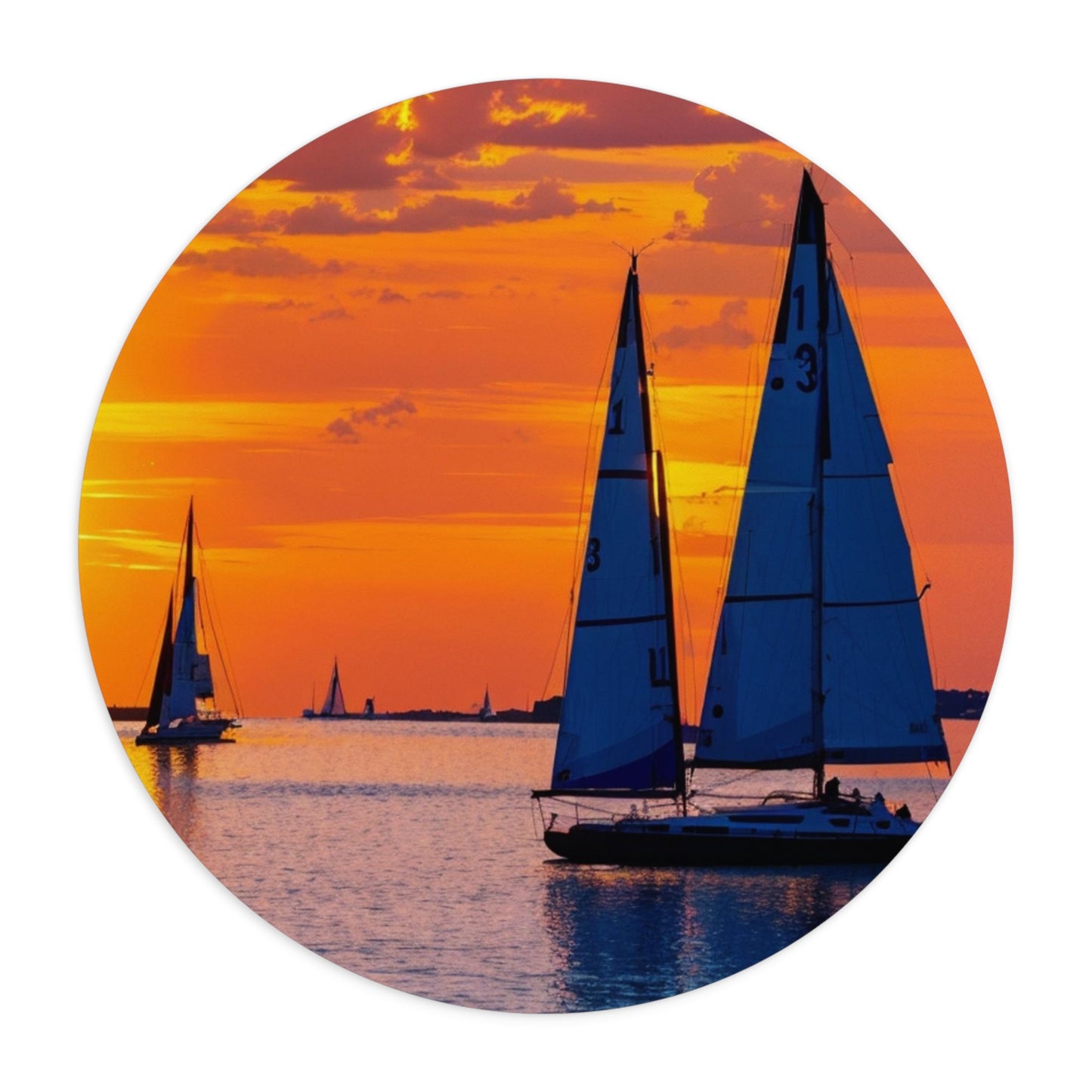 Sail into Sunset: Mousepad Voyage