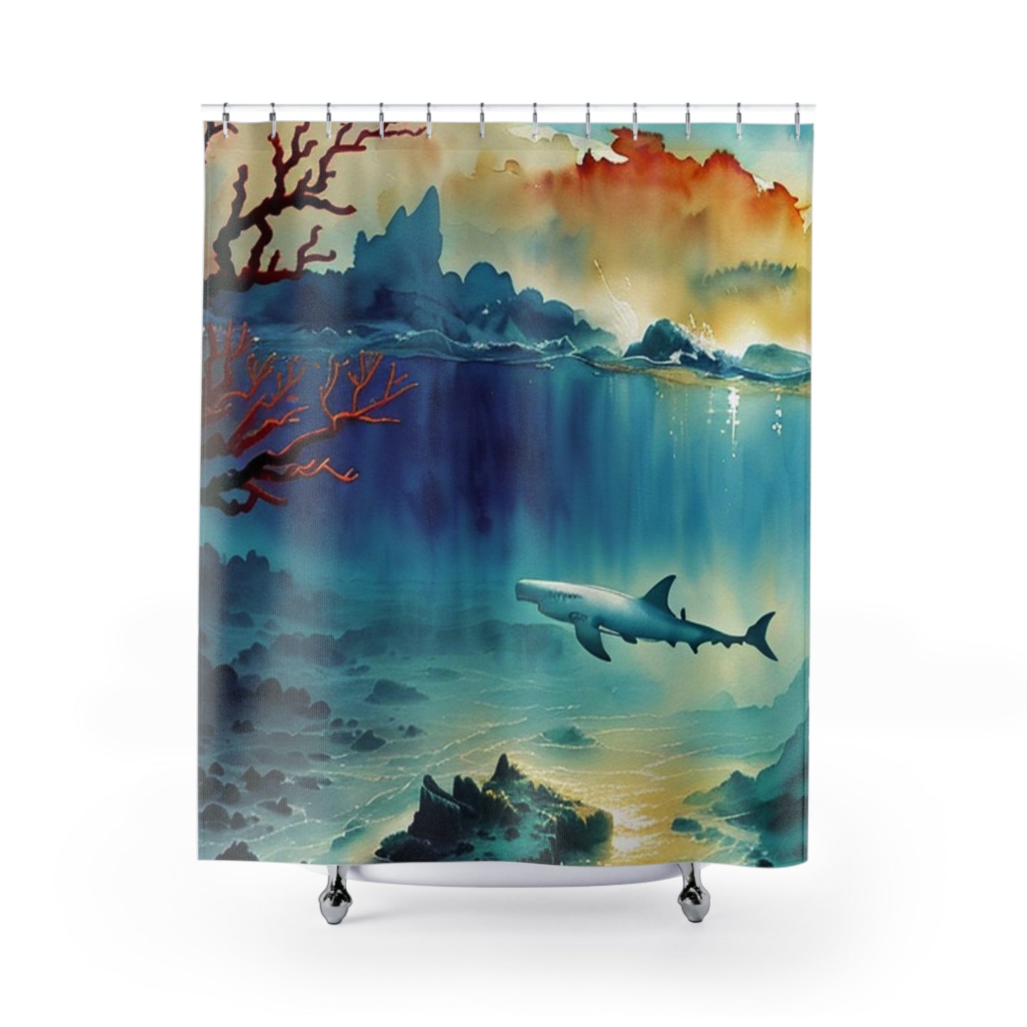 Watercolor Shower Curtain