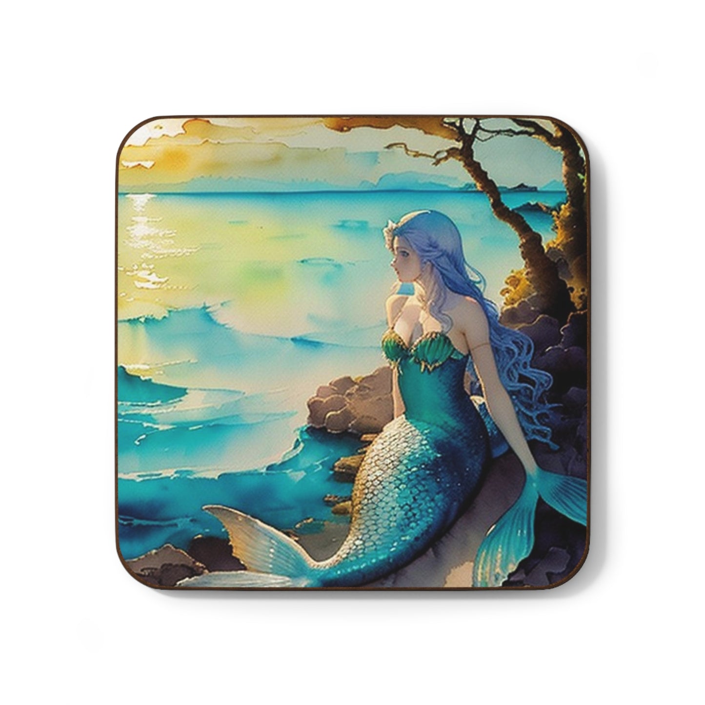 Dawn's Serenade: Mermaid's Seaside Contemplation