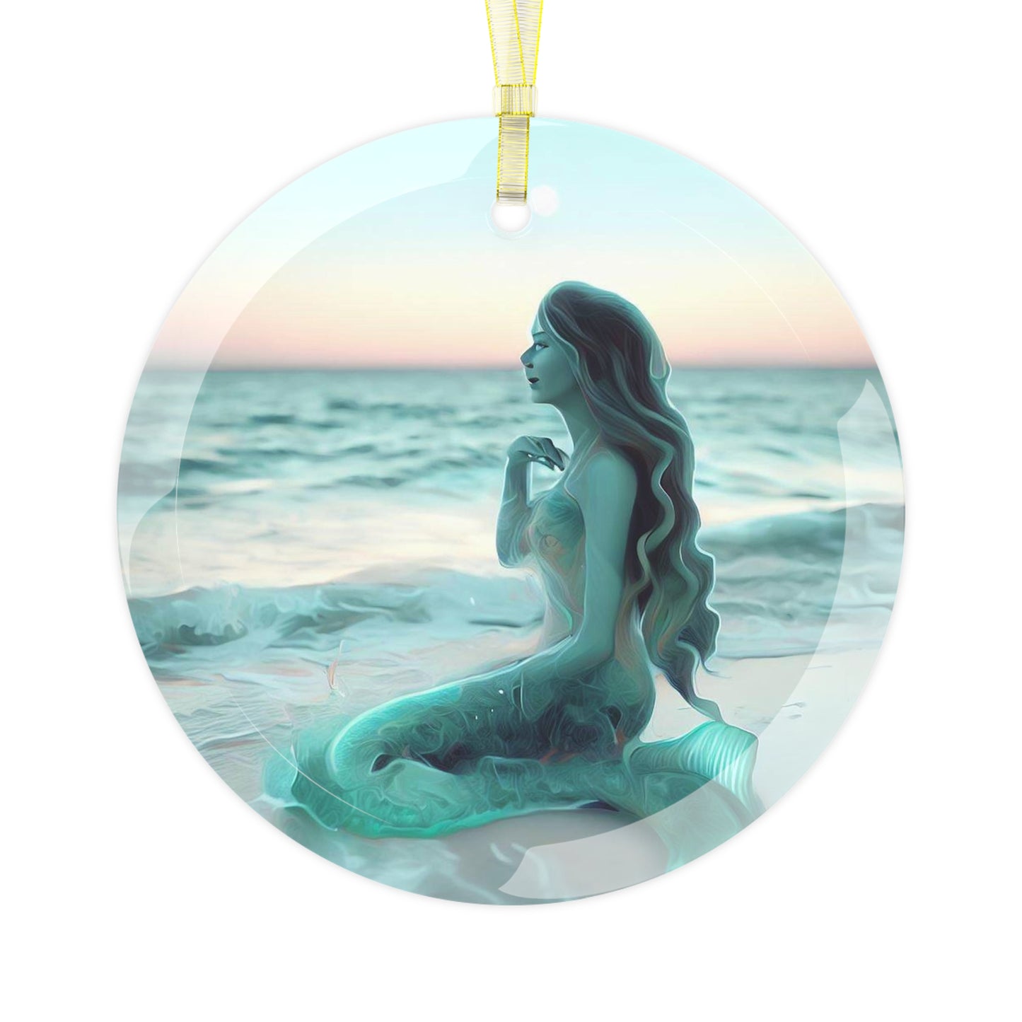 Lustrous Oceanic Luminary Ornament