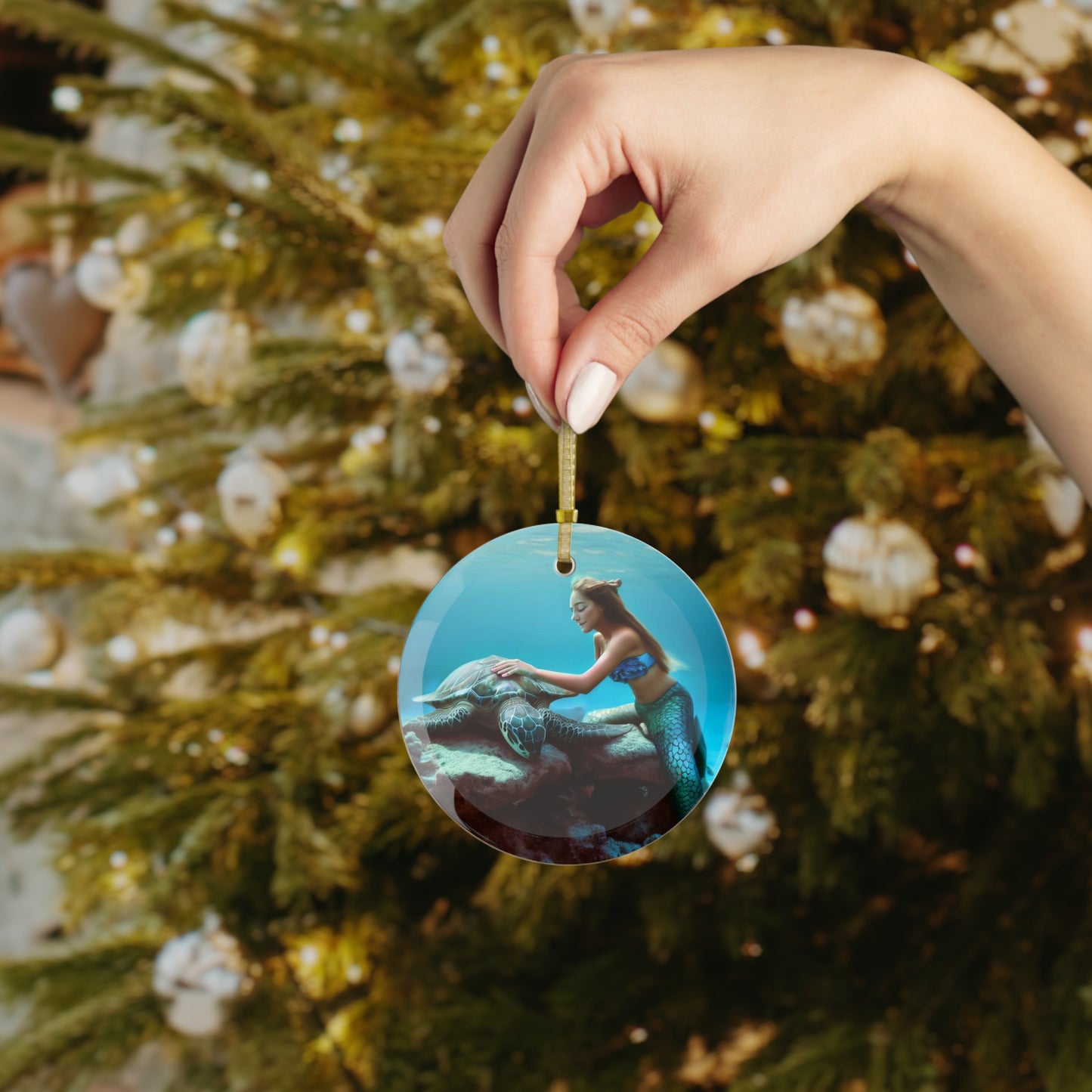 Ocean's Opal Odyssey Ornament