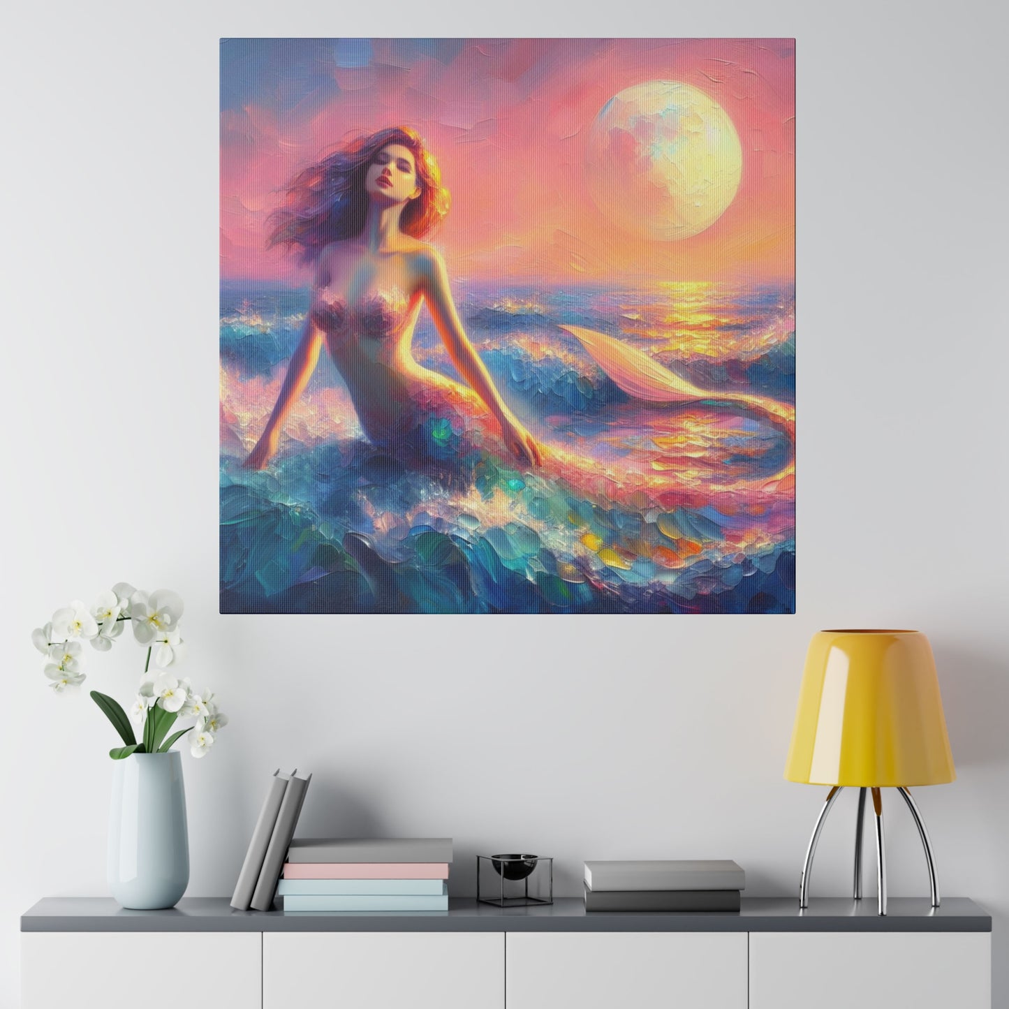 Moonlit Serenade: The Mermaid's Evening Dance