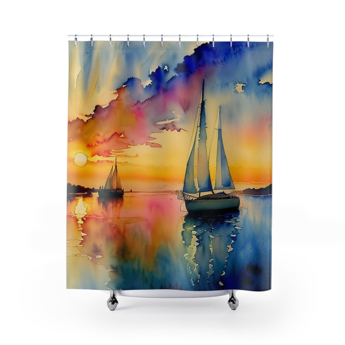 Watercolor Shower Curtain