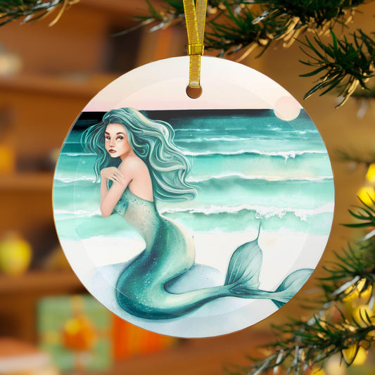 Aqua Elegance Enigma Ornament