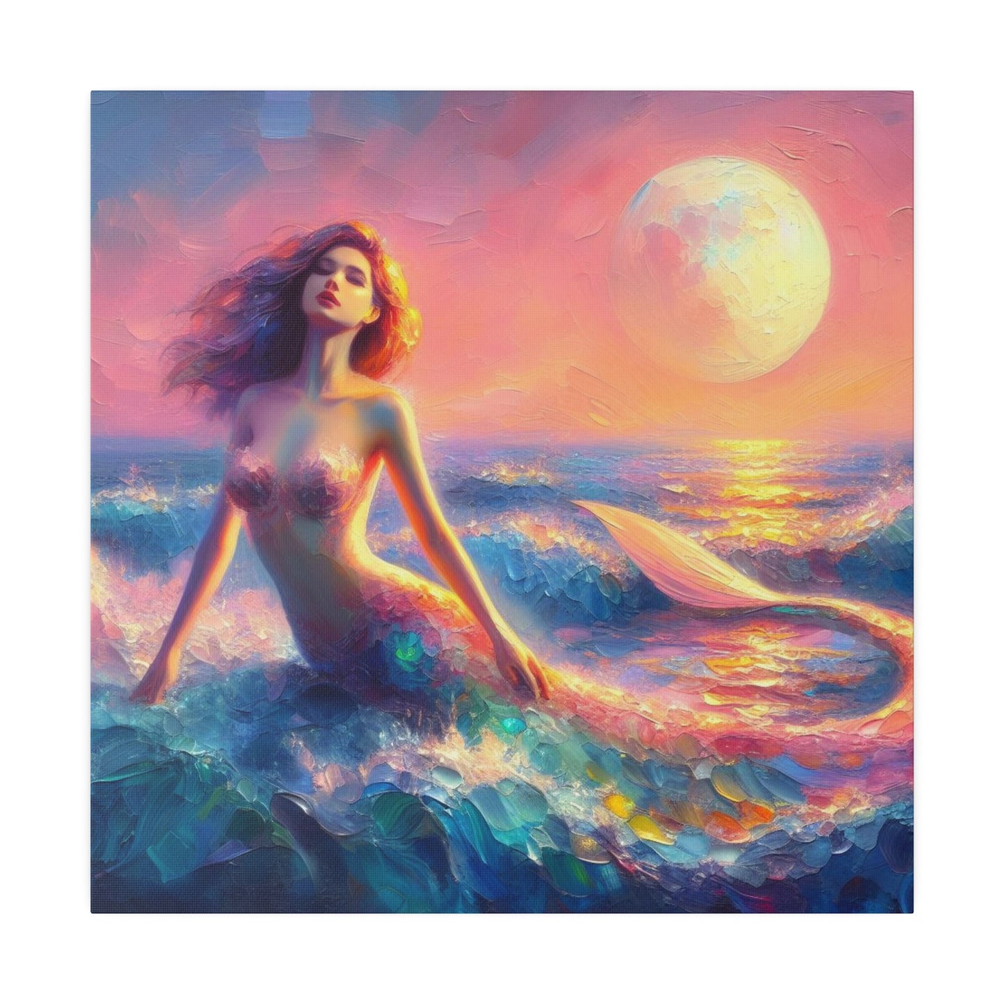 Moonlit Serenade: The Mermaid's Evening Dance