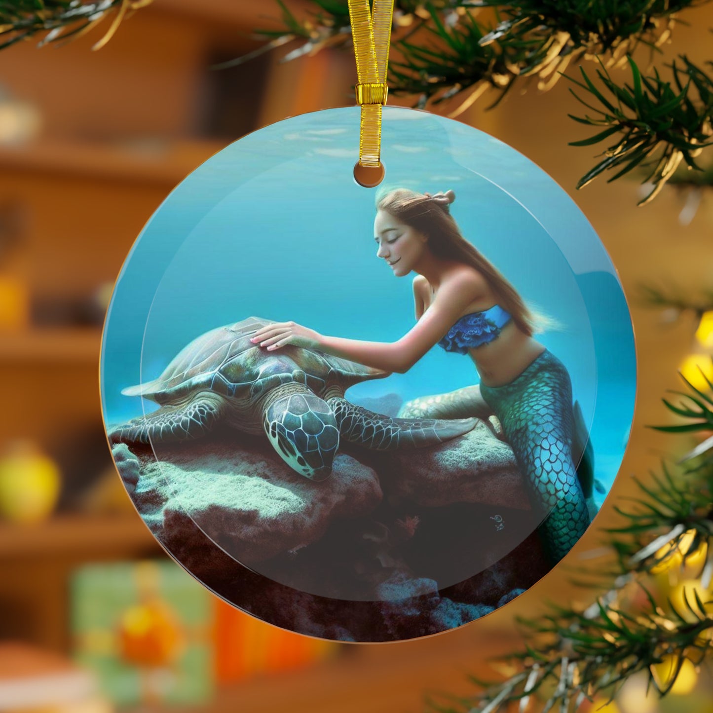 Ocean's Opal Odyssey Ornament