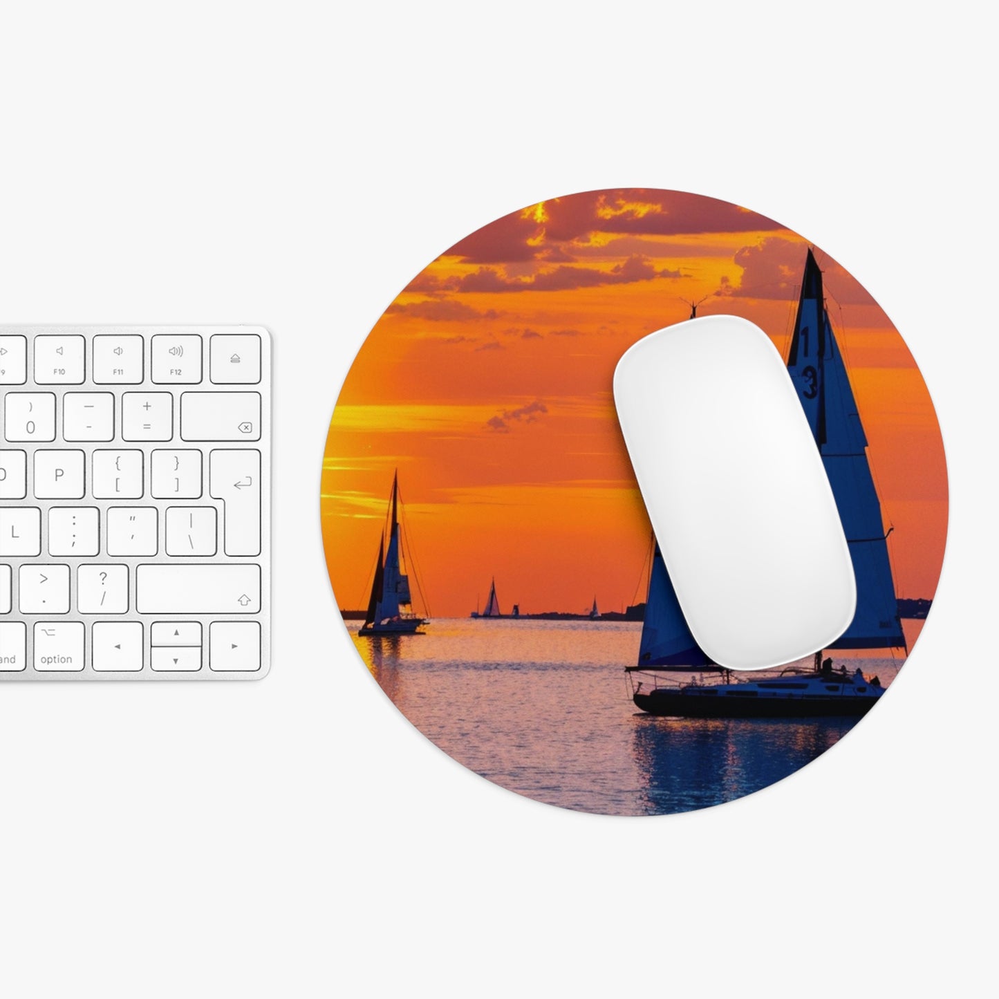 Sail into Sunset: Mousepad Voyage